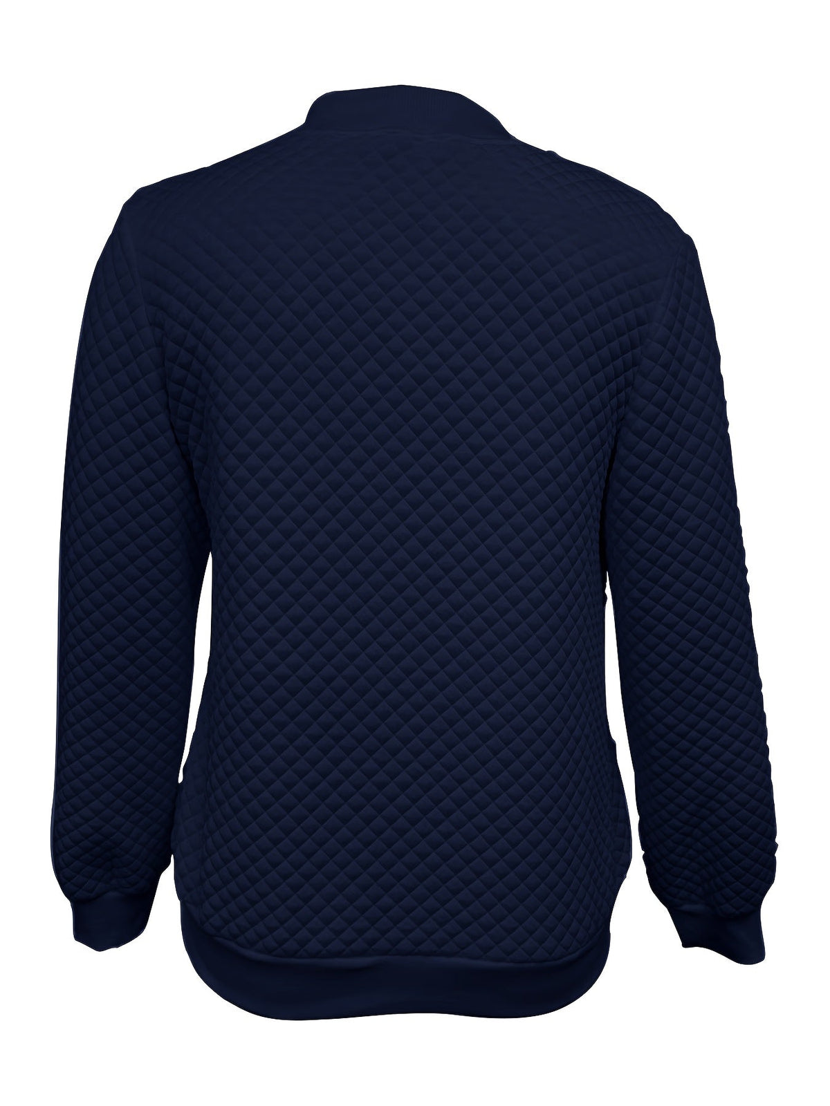Women's Soft Quilted Coat with Varsity-Style Collar