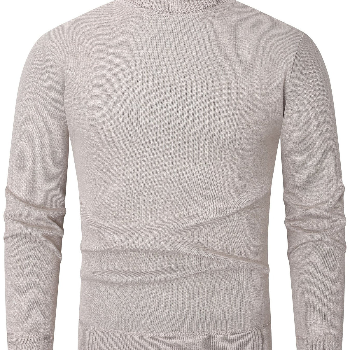Men's Warm Lined Rollneck Pullover Knit Top