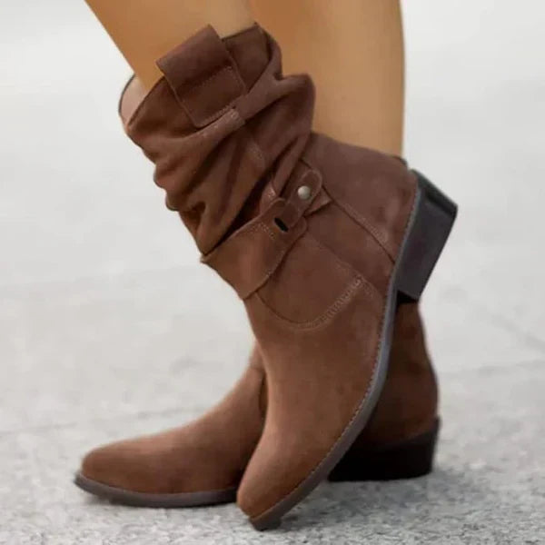 Women's Gel Sole Supportive Faux Suede Boots