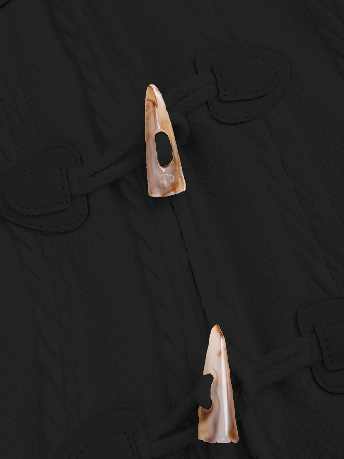 Women's Long Hooded Toggle Parka with Fur Trim