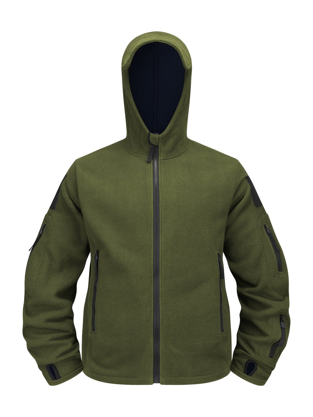 Men's Tough Insulated Hooded Jacket with Zip Pockets