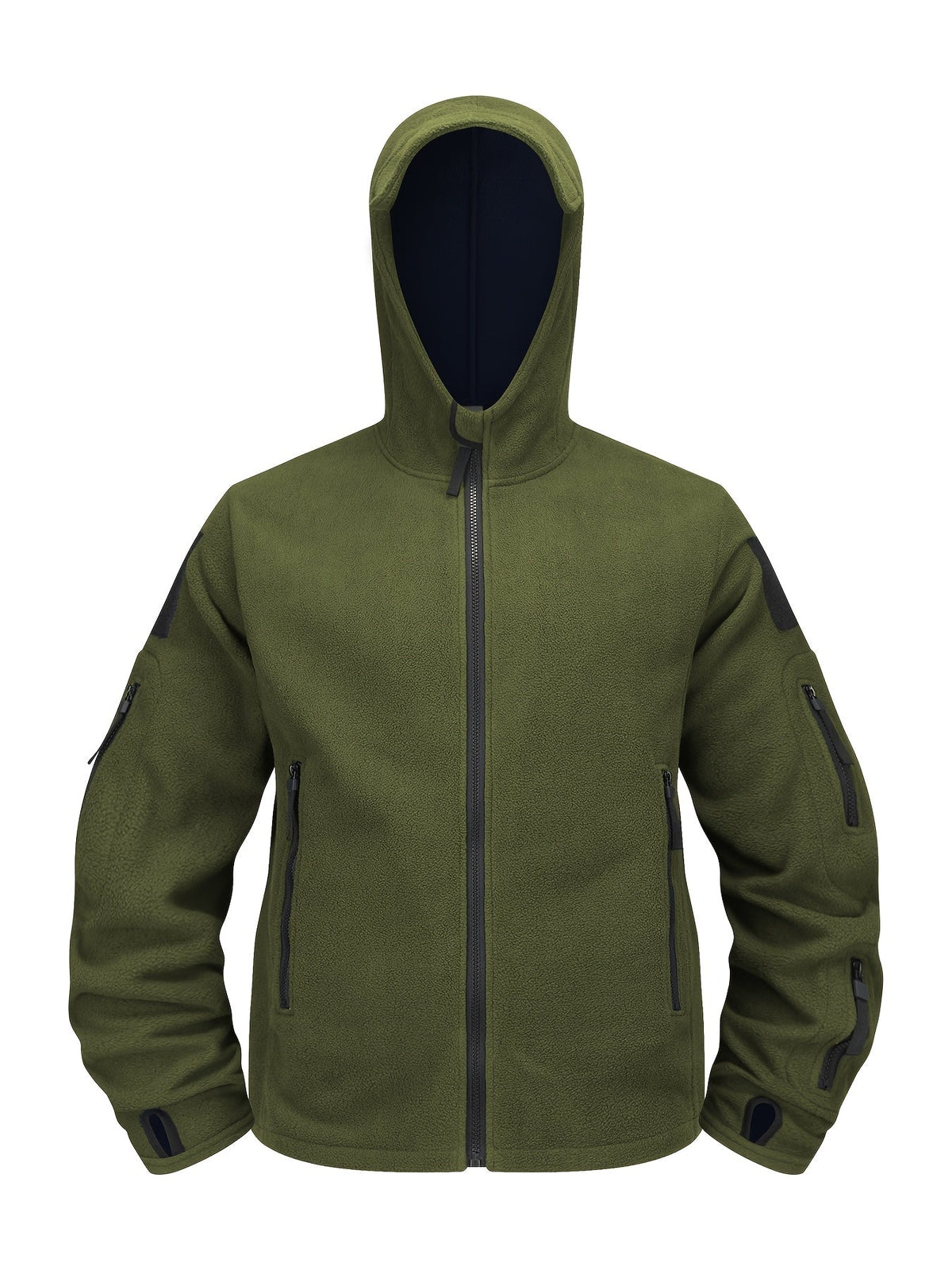 Men's Tough Insulated Hooded Jacket with Zip Pockets
