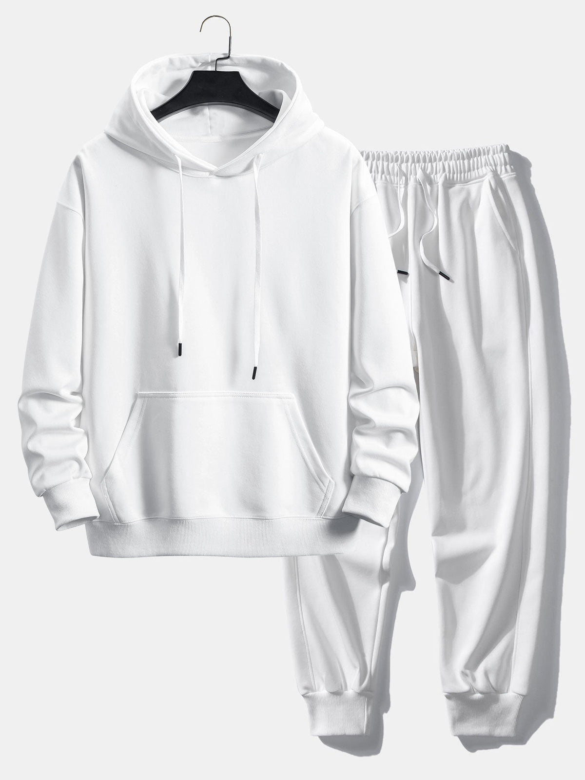 Men's Cotton Polyester Blend Hoodie Sweatsuit