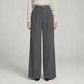 Women's Tailored Front Pleat Flowing Palazzo Pants