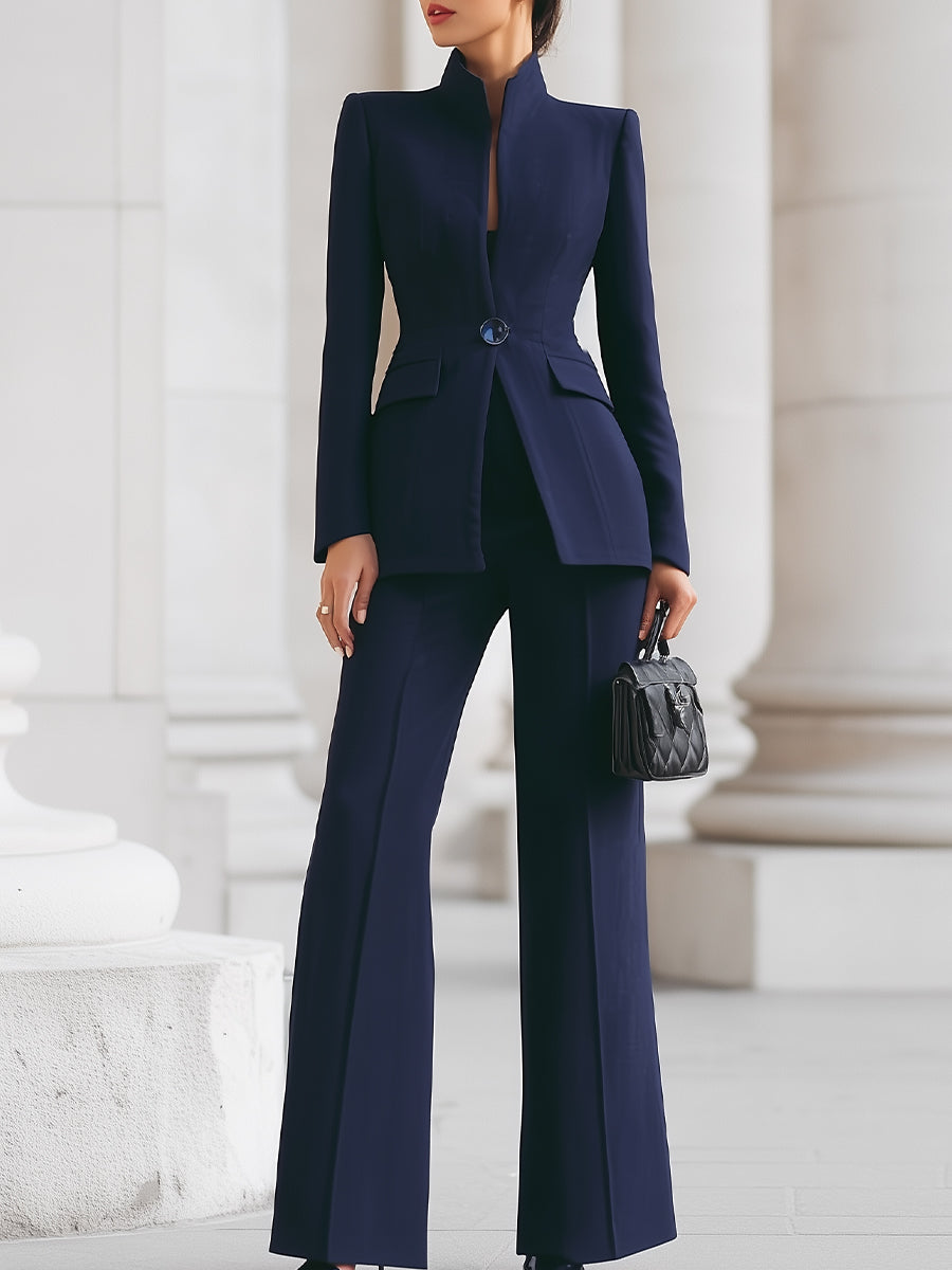 Women's Timeless Interview Office Blazer Suit Set