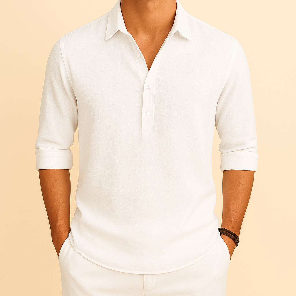 Men's Laid-Back Transitional Season Polo Shirt
