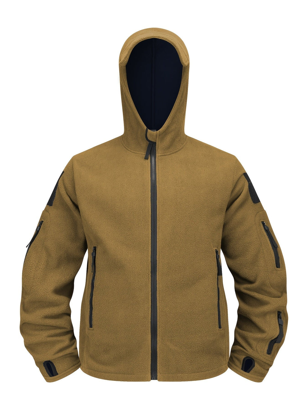 Men's Tough Insulated Hooded Jacket with Zip Pockets
