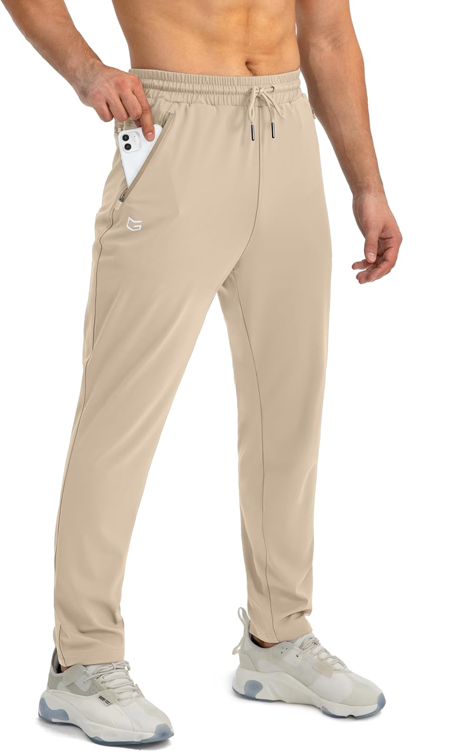 Men's Tapered Fit Stretchy Gym Sweatpants