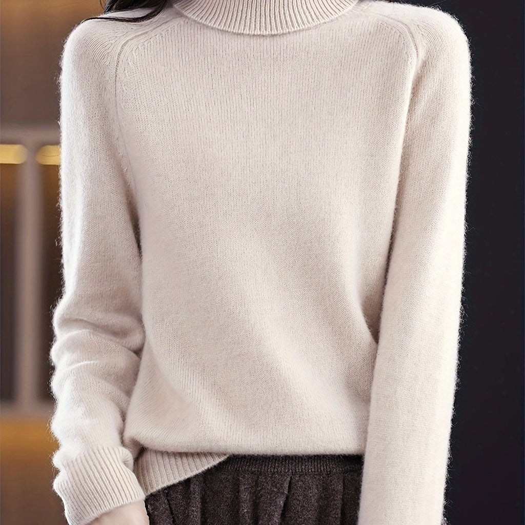 Women's Cozy Easy Turtleneck Sweater for Everyday