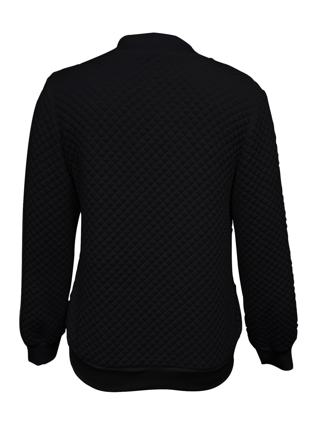 Women's Soft Quilted Coat with Varsity-Style Collar
