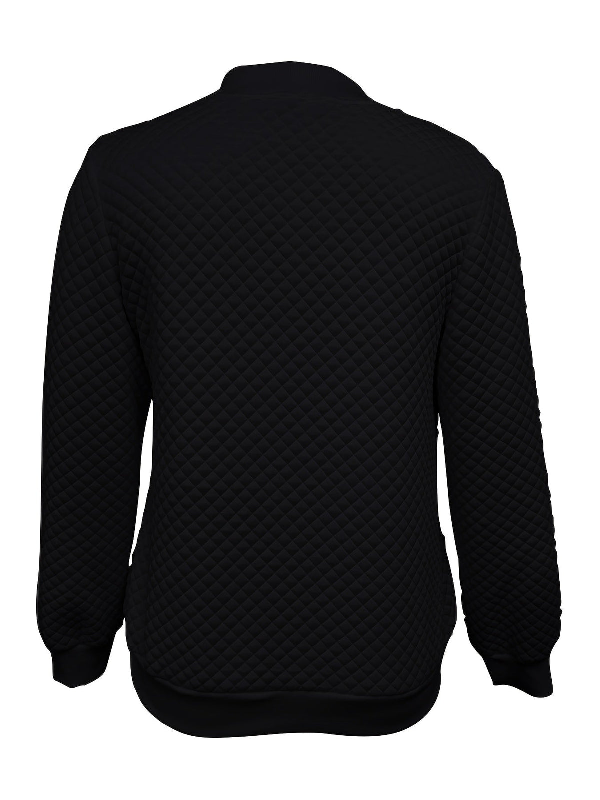 Women's Soft Quilted Coat with Varsity-Style Collar