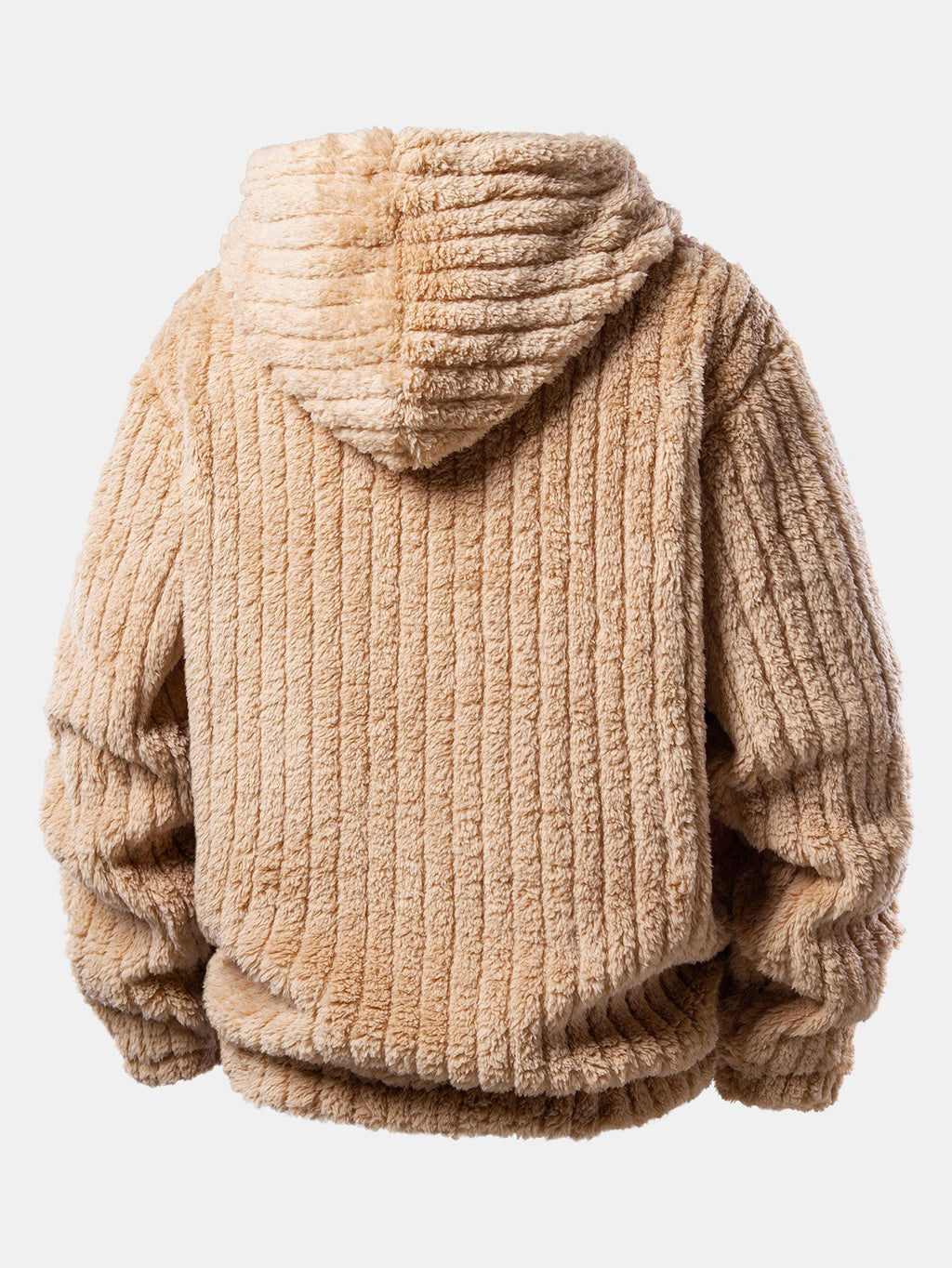 Men's Cold-Weather Pullover Hoodie and Sweatpants Teddy Set