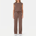 Women's Everyday Summer Matching Wide Leg Two Piece Set