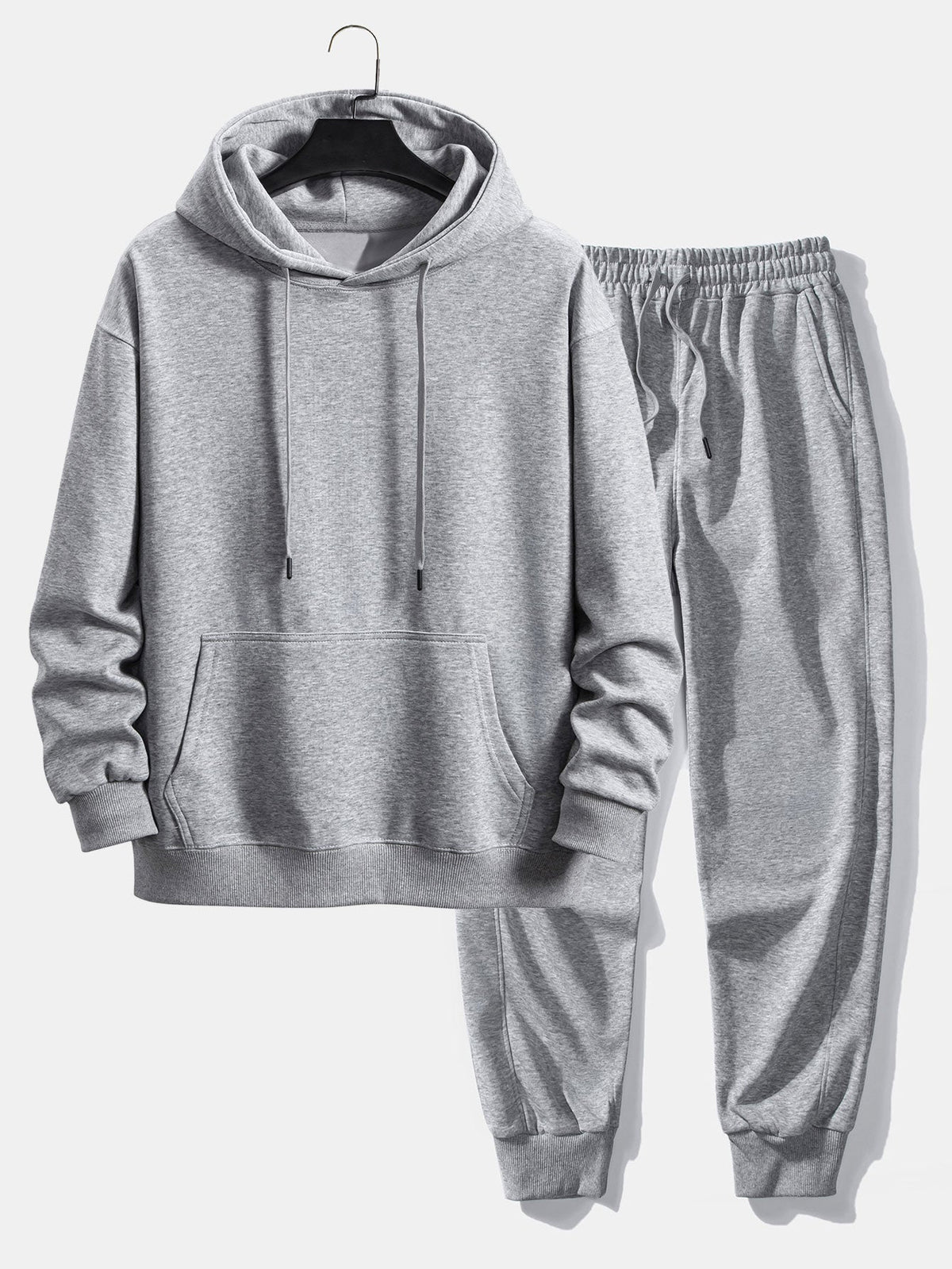 Men's Cotton Polyester Blend Hoodie Sweatsuit