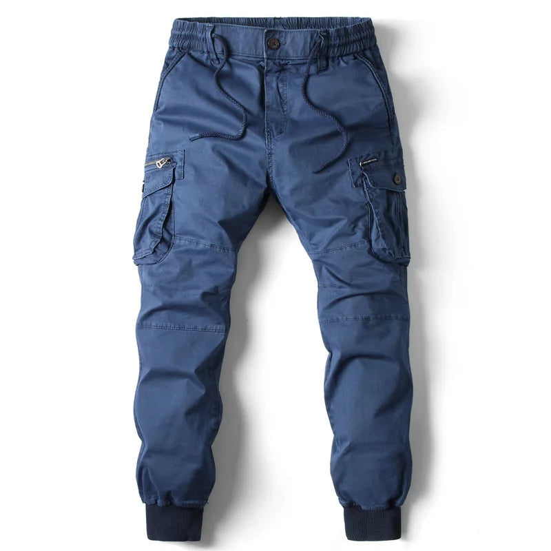 Men's Multi-Pocket Slim Leg Cargo Jogger Pants