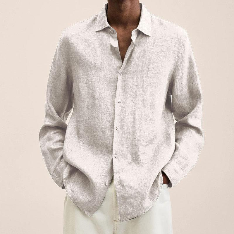 Men's Smart Casual Relaxed Button-Down Layering Shirt