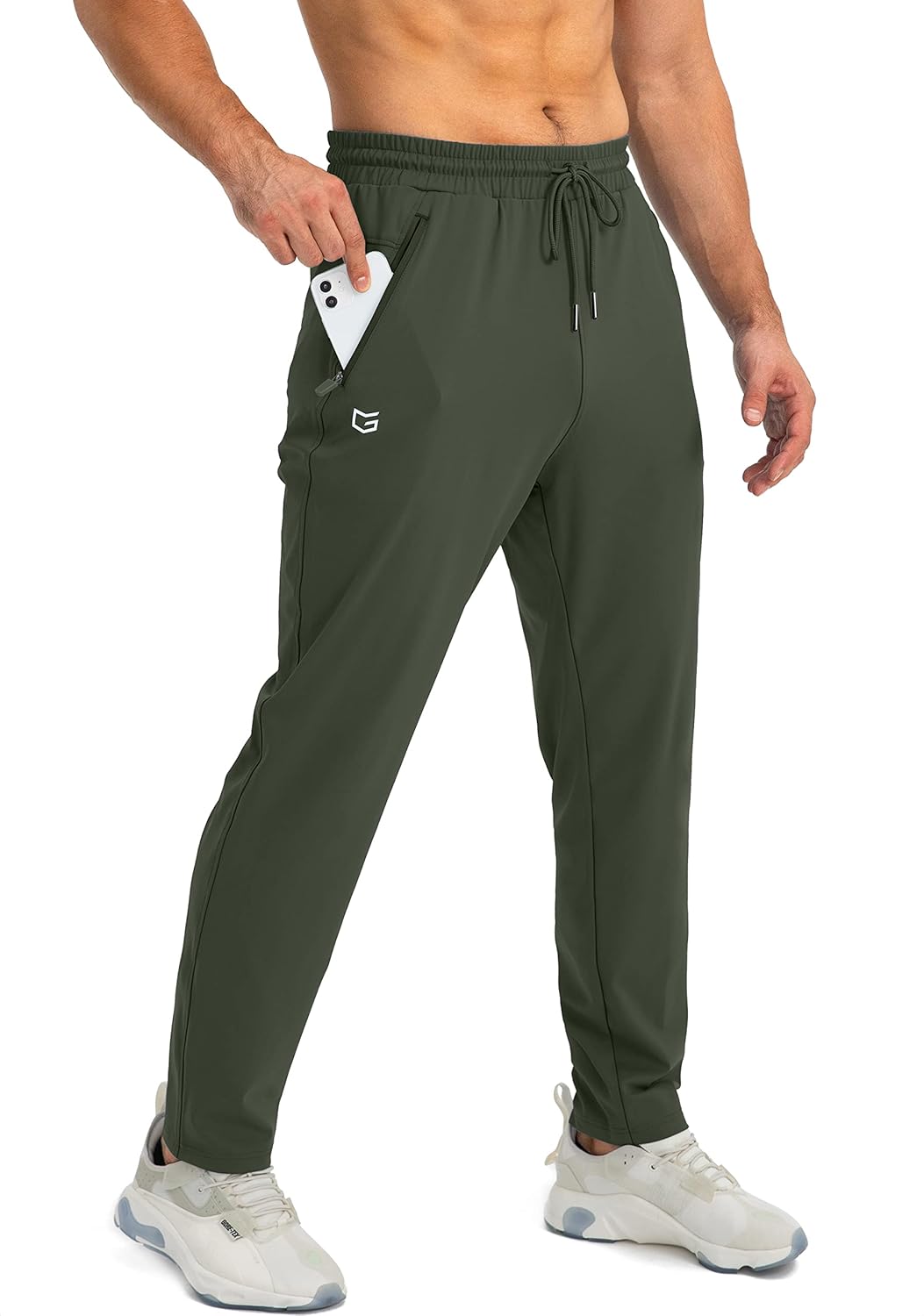 Men's Tapered Fit Stretchy Gym Sweatpants