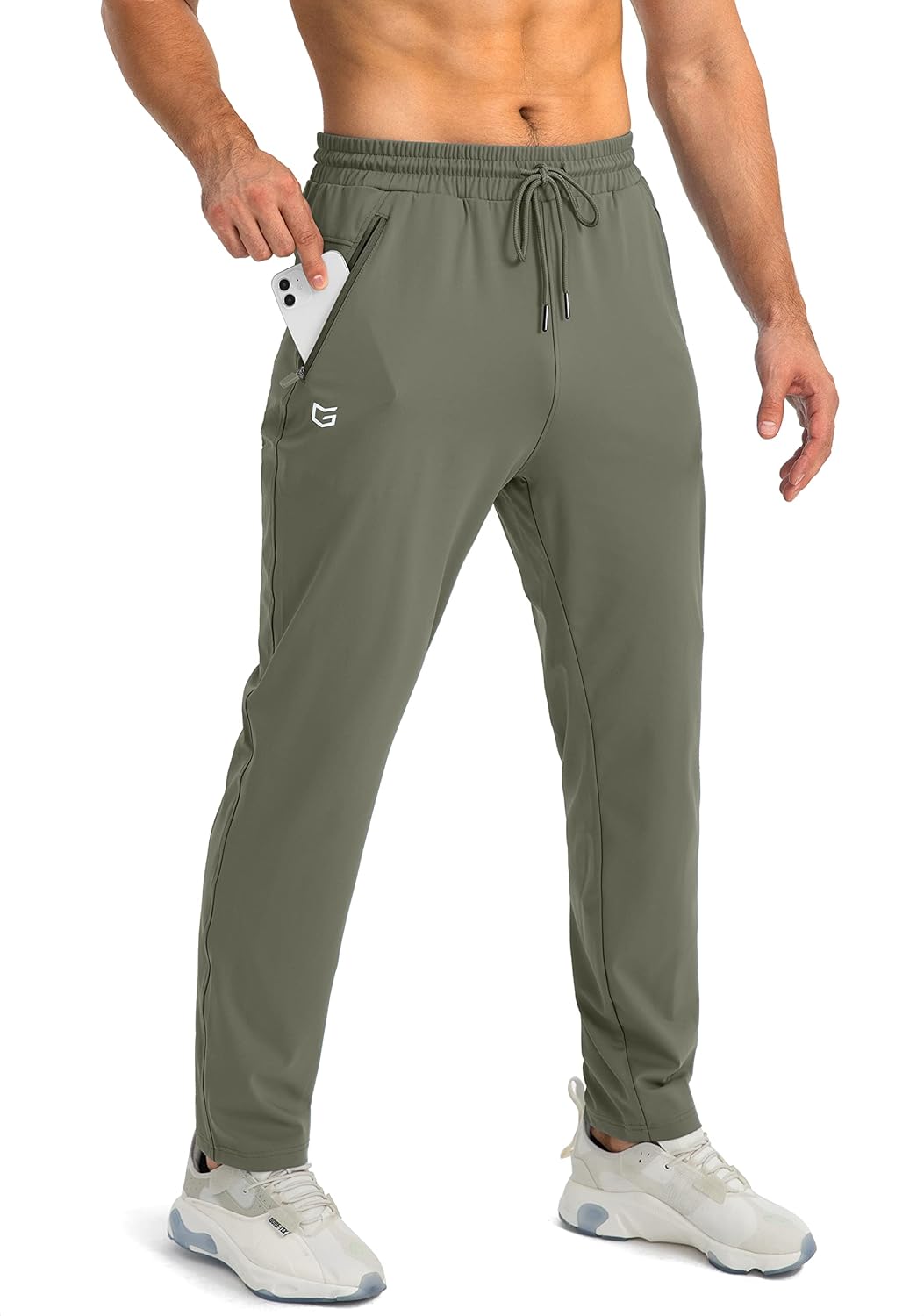 Men's Tapered Fit Stretchy Gym Sweatpants
