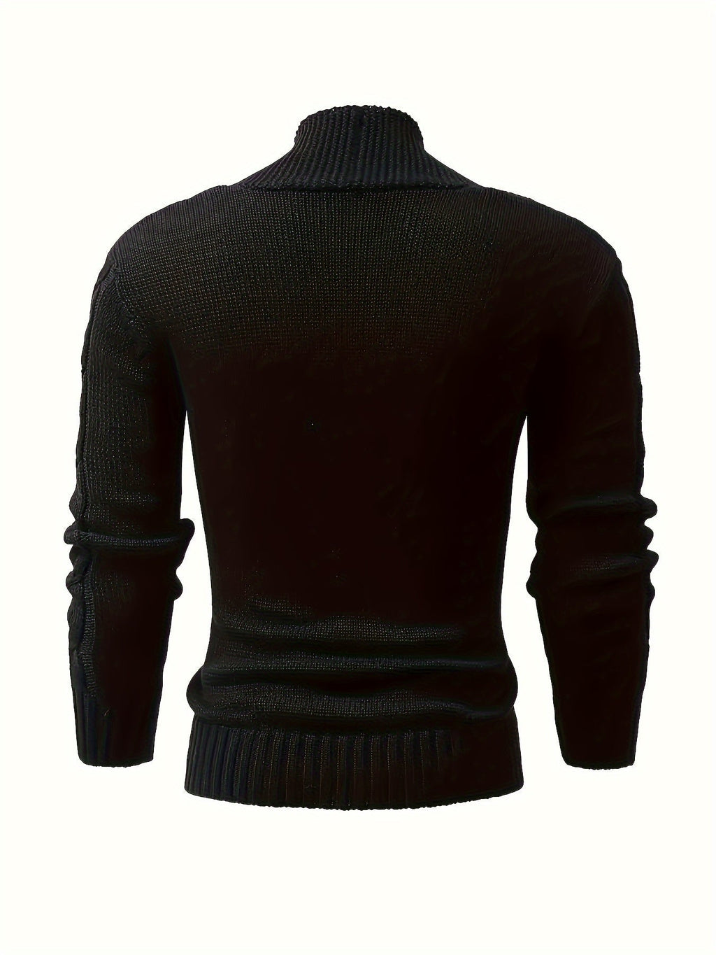 Men's Classic Shawl Neck Cable Knit Layering Cardigan
