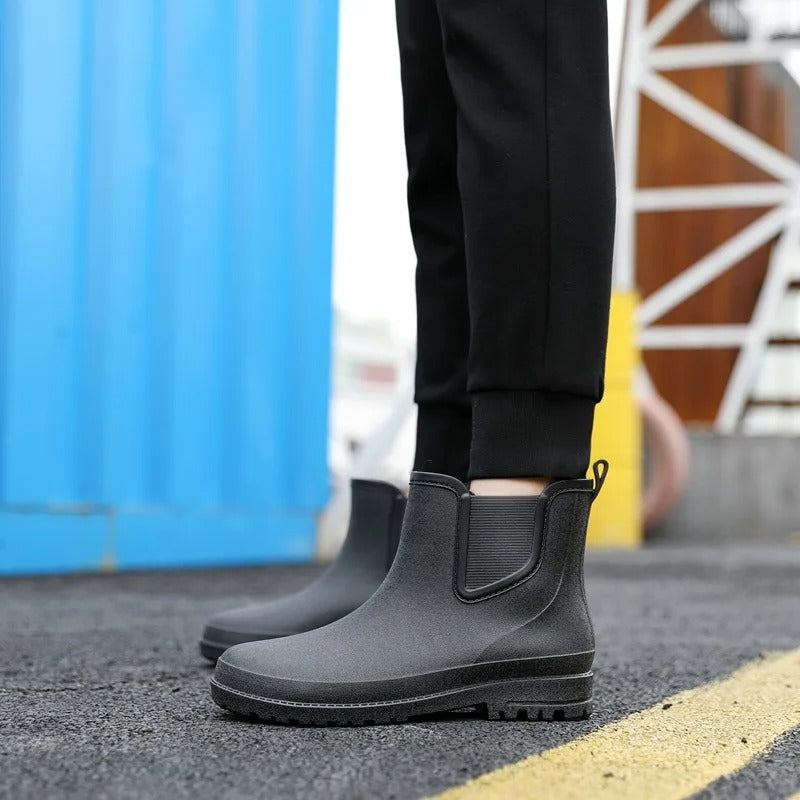 Women's Slim Fit Sealed Chelsea Platform Rainboots