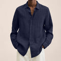 Men's Smart Casual Relaxed Button-Down Layering Shirt