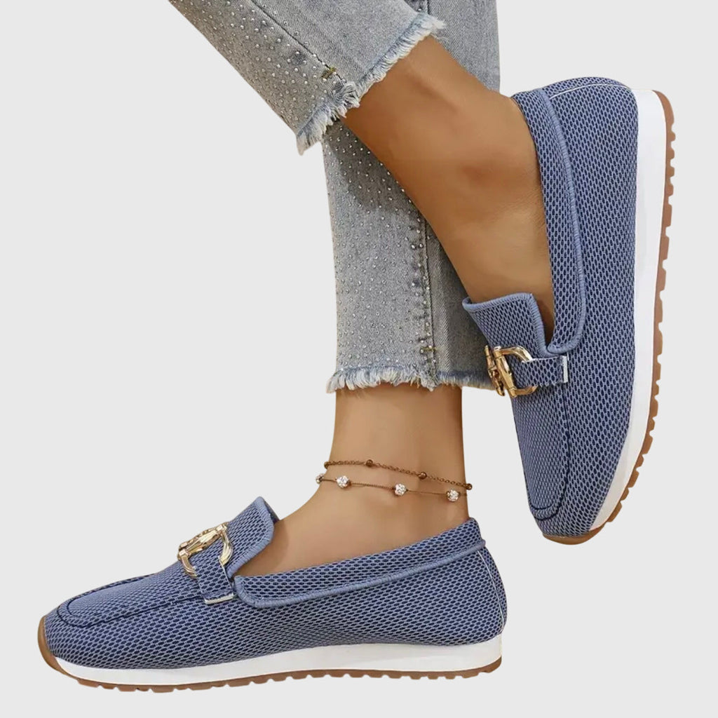 Women's Supportive Horsebit Detail Comfort Slip-Ons
