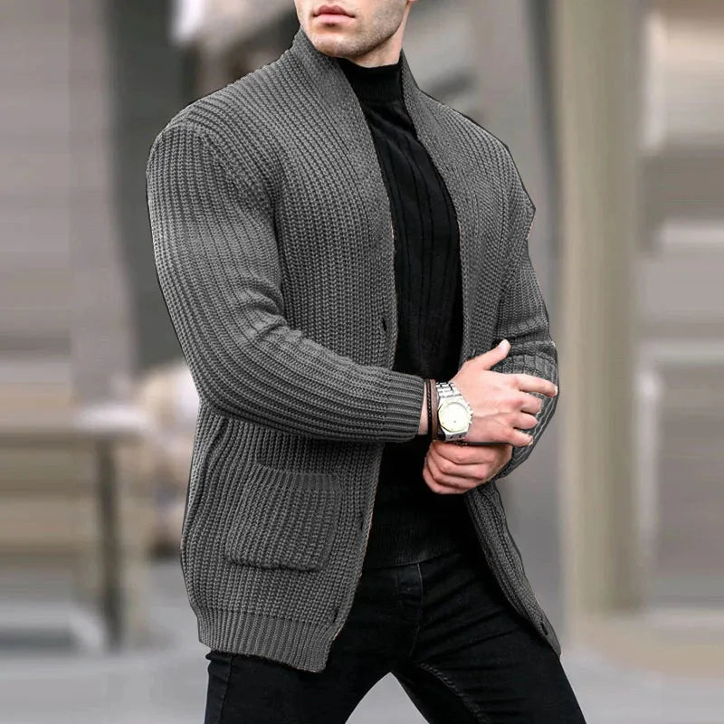 Men's Easy Fit City Wear Pocketed Sweater Cardigan