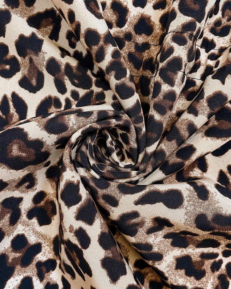 Women's Oversized Reversible Animal Print Zip-Front Coat