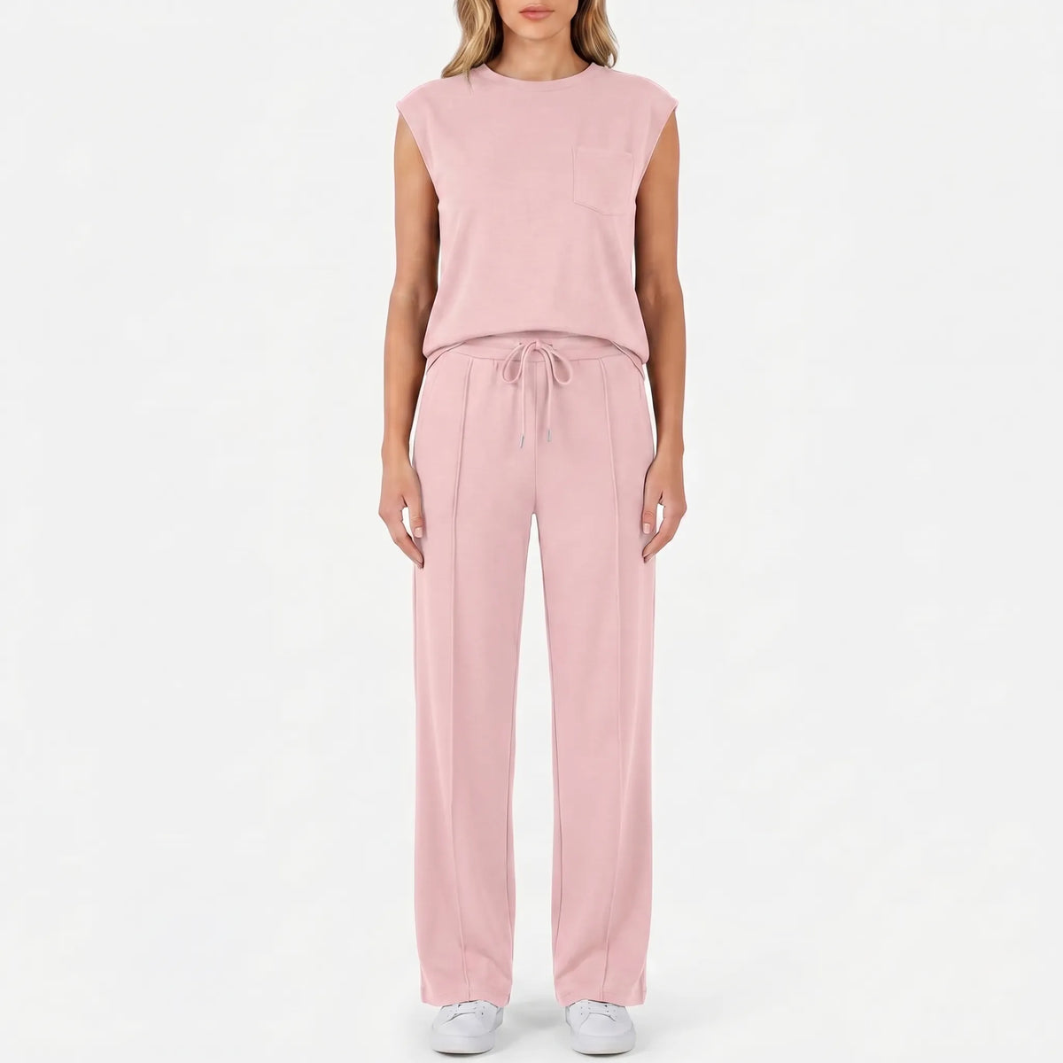 Women's Everyday Summer Matching Wide Leg Two Piece Set