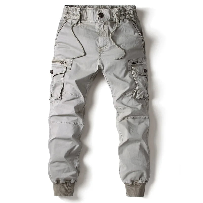 Men's Multi-Pocket Slim Leg Cargo Jogger Pants