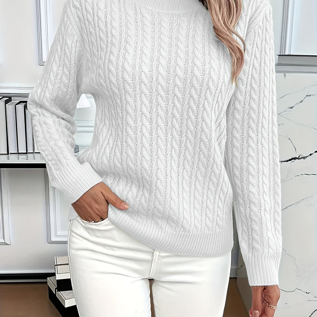 Women's Easy-Fit Classic Cable Sweater