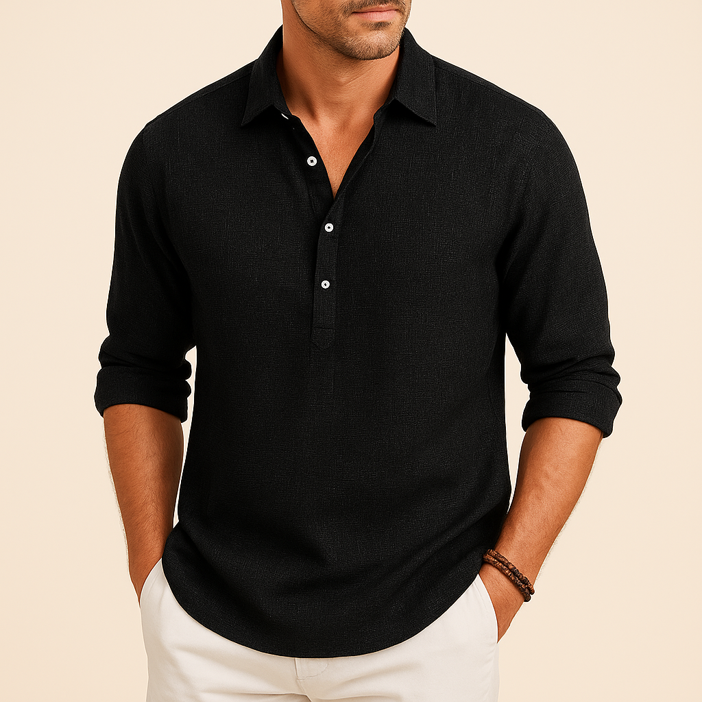 Men's Laid-Back Transitional Season Polo Shirt