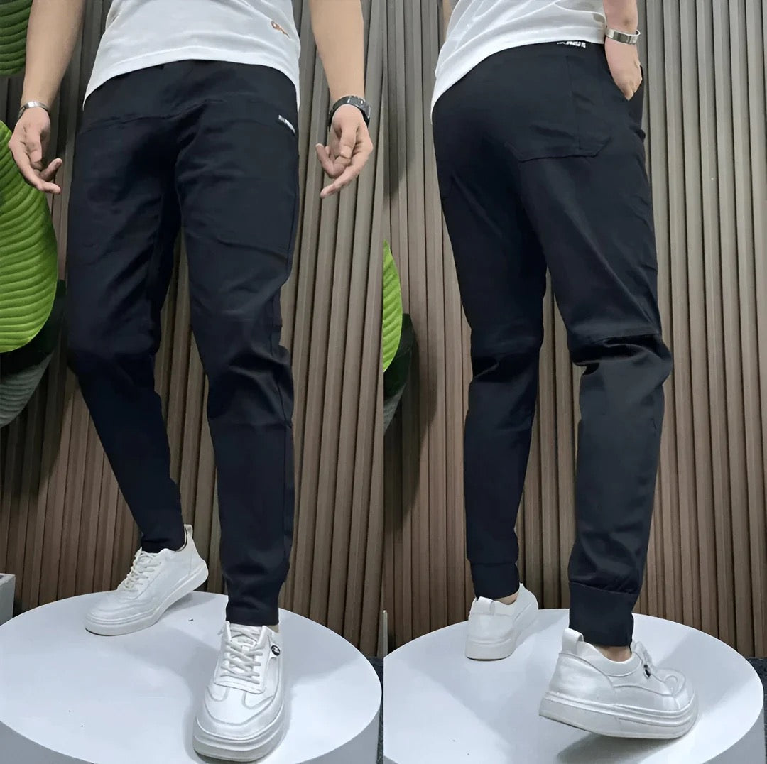 Men's Streamlined Leg Cargo Jogger Pants