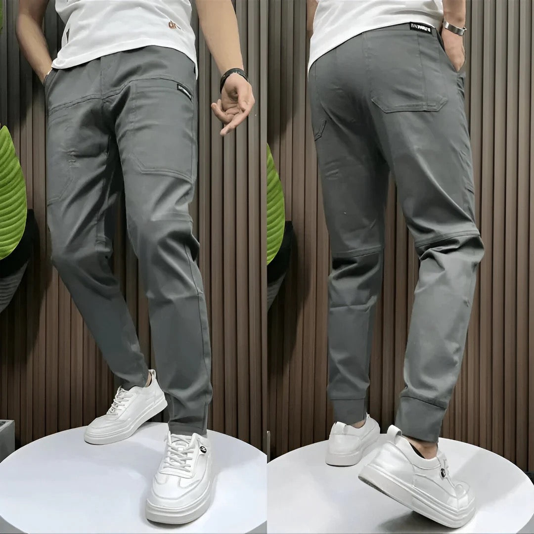 Men's Streamlined Leg Cargo Jogger Pants