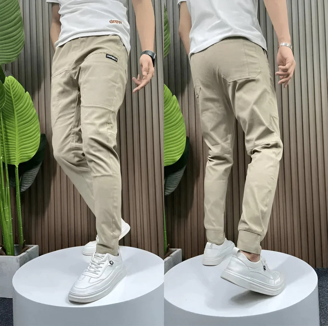 Men's Streamlined Leg Cargo Jogger Pants