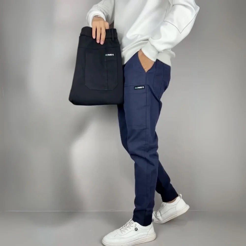 Men's Streamlined Leg Cargo Jogger Pants