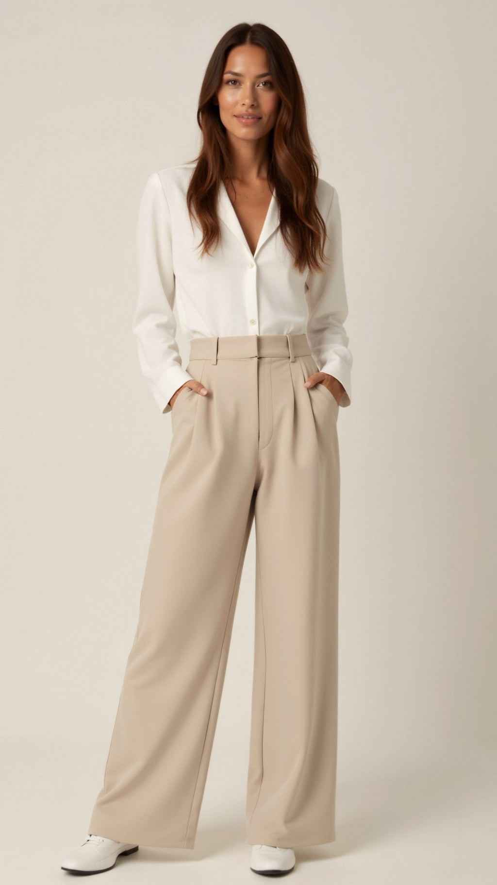 Women's Summer Everyday Pleated Loose Wide Pants