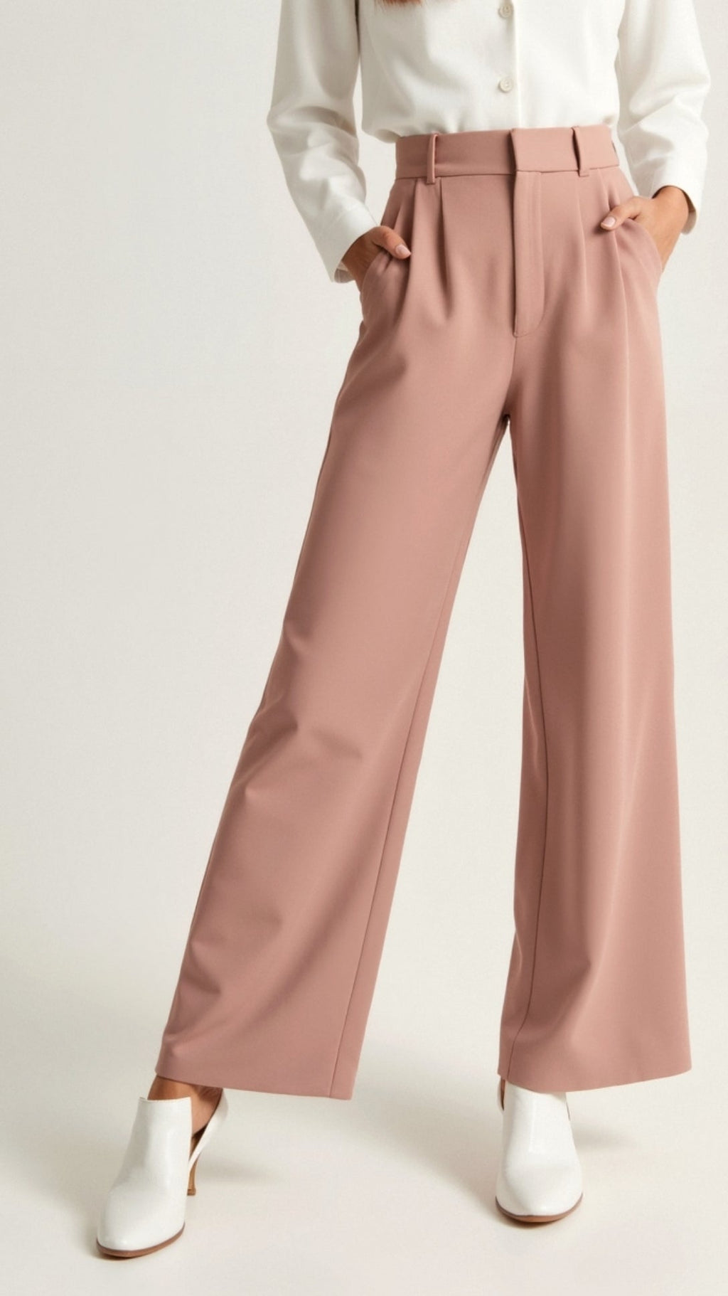 Women's Summer Everyday Pleated Loose Wide Pants
