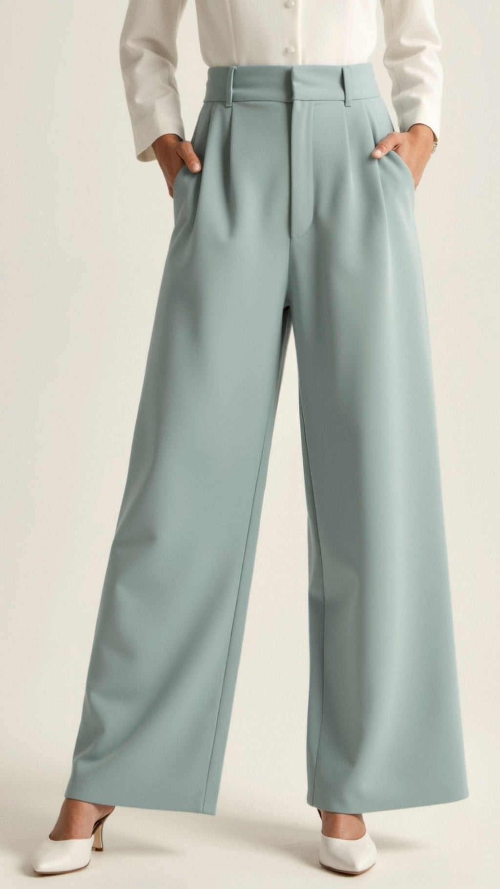Women's Summer Everyday Pleated Loose Wide Pants