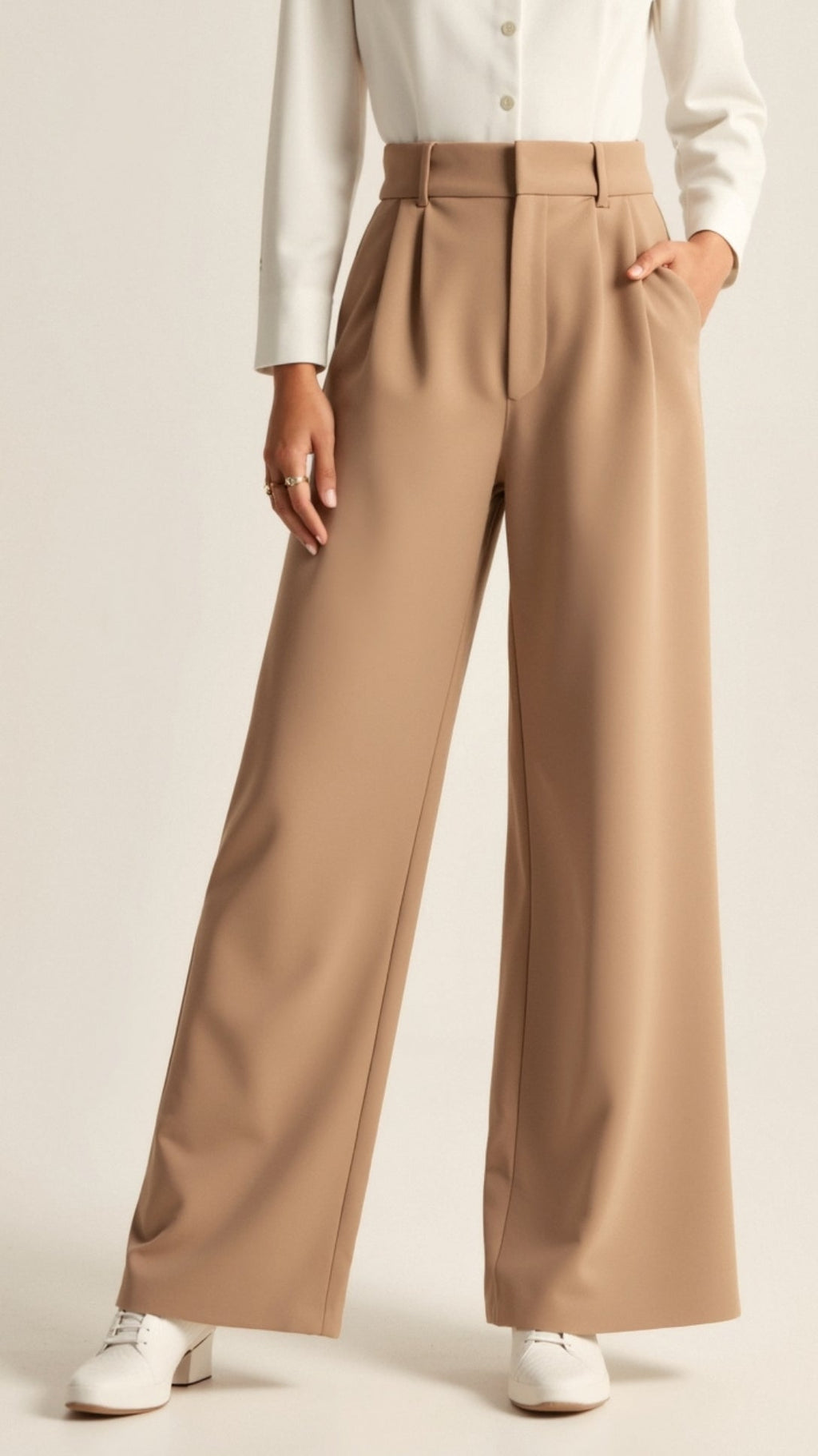 Women's Summer Everyday Pleated Loose Wide Pants