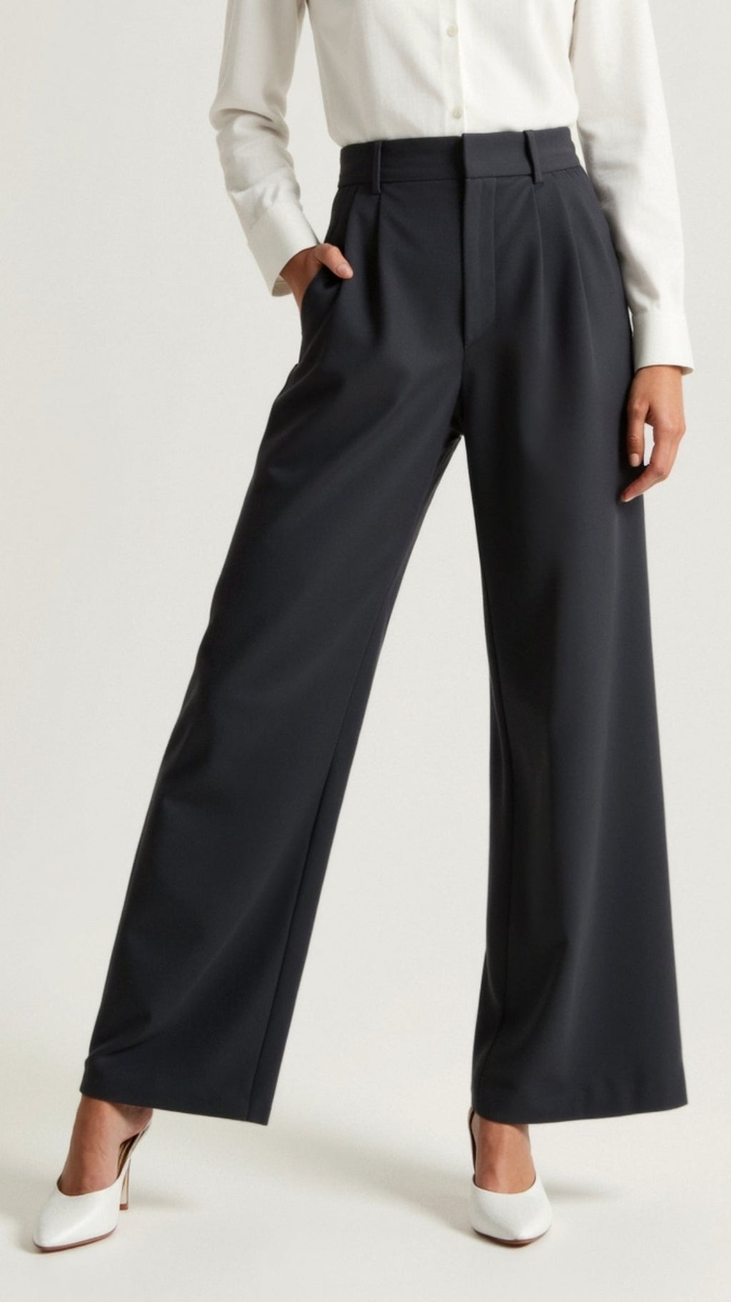 Women's Summer Everyday Pleated Loose Wide Pants