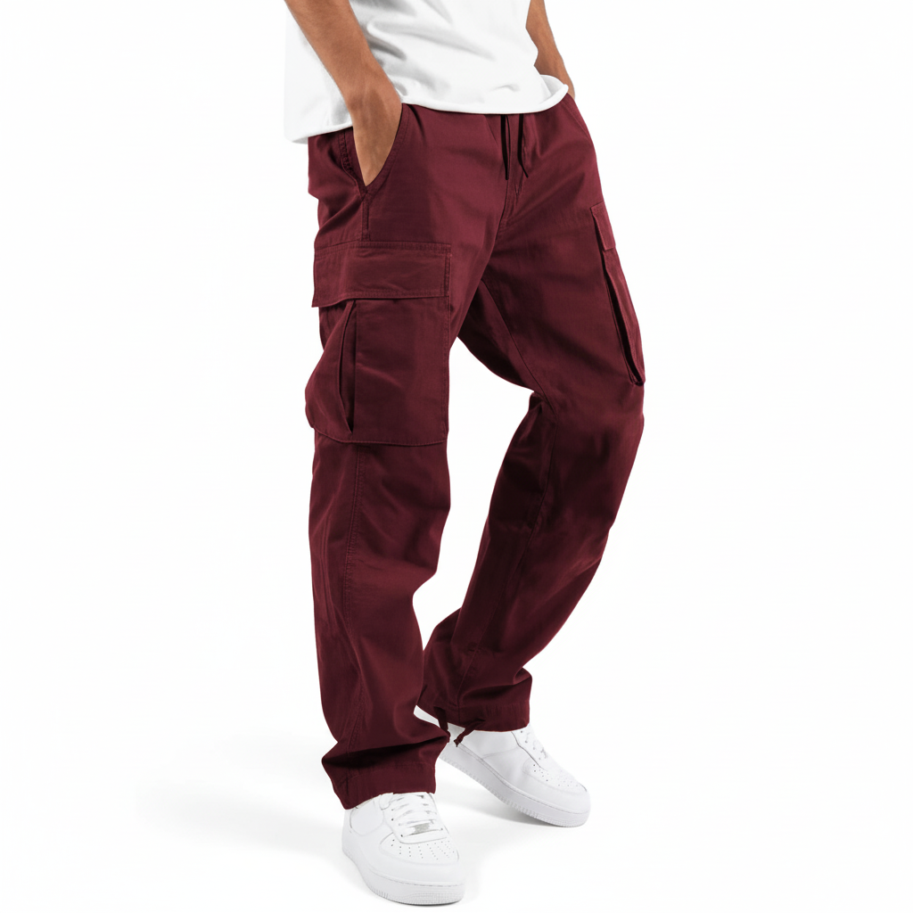 Men's Everyday Cotton Utility Cargo Jogger Pants