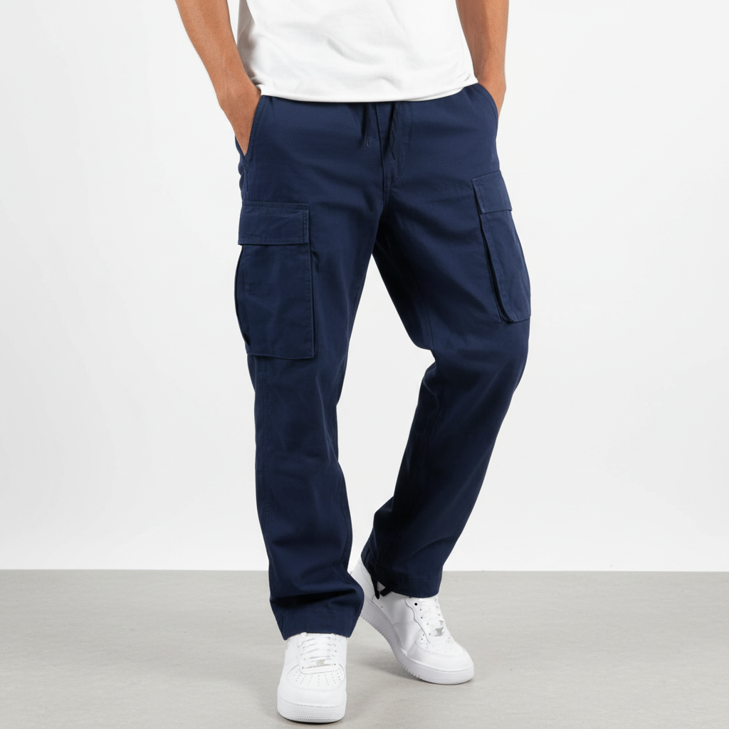 Men's Everyday Cotton Utility Cargo Jogger Pants