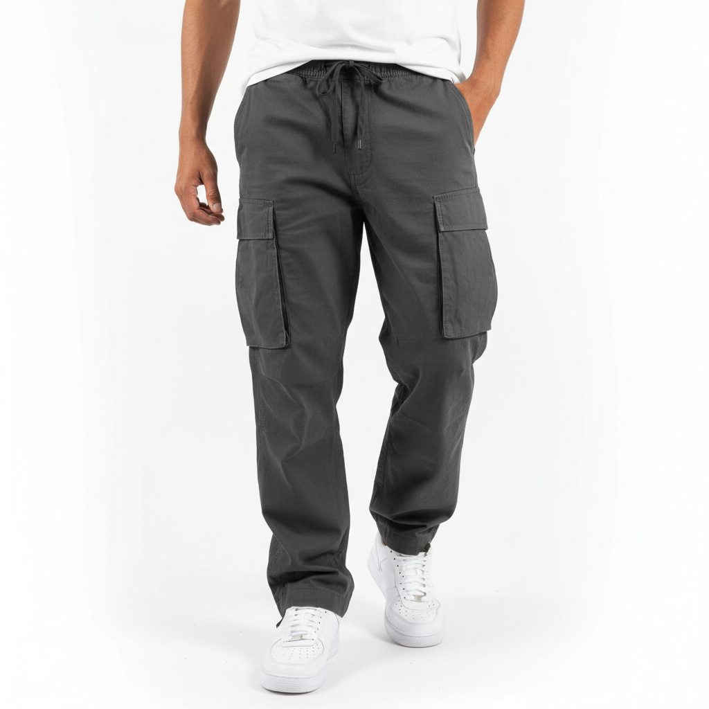 Men's Everyday Cotton Utility Cargo Jogger Pants