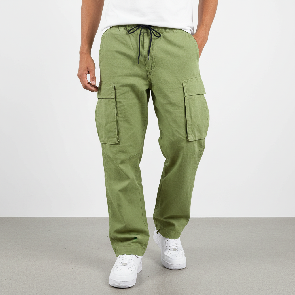 Men's Everyday Cotton Utility Cargo Jogger Pants