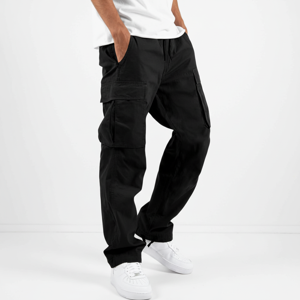 Men's Everyday Cotton Utility Cargo Jogger Pants