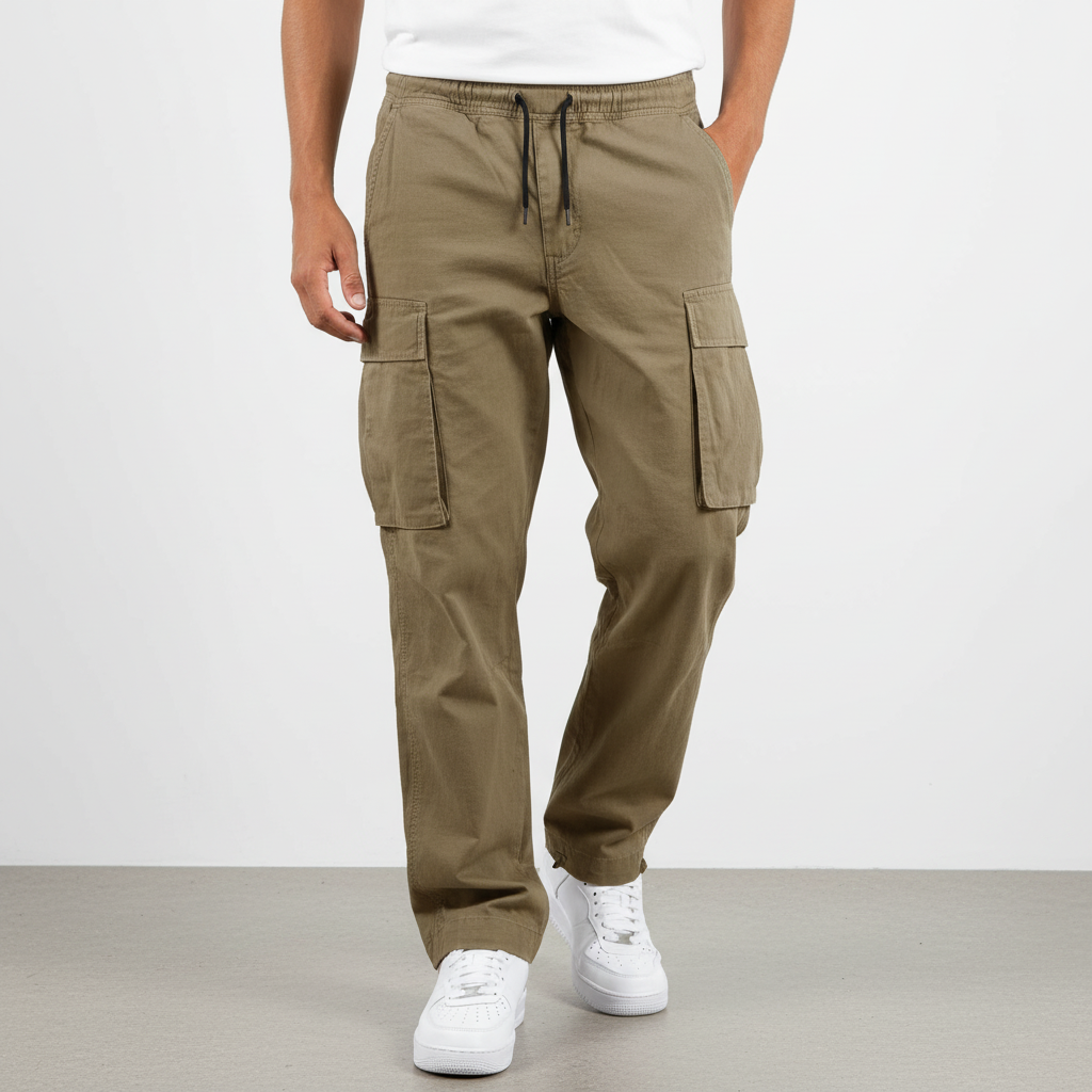 Men's Everyday Cotton Utility Cargo Jogger Pants