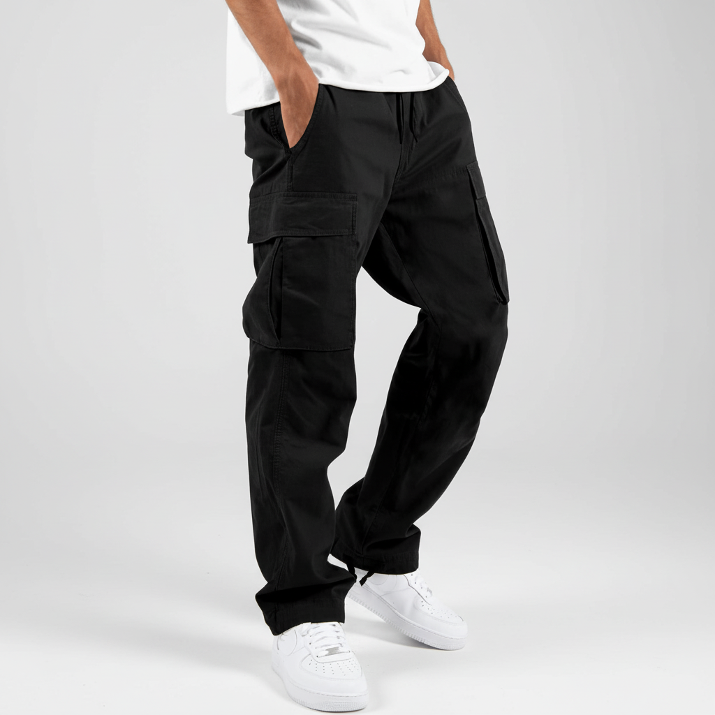 Men's Everyday Cotton Utility Cargo Jogger Pants