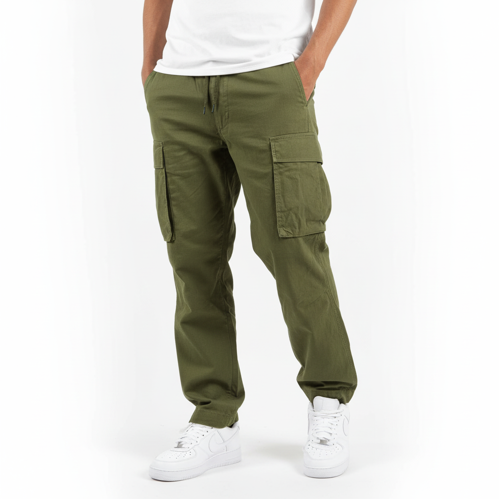Men's Everyday Cotton Utility Cargo Jogger Pants