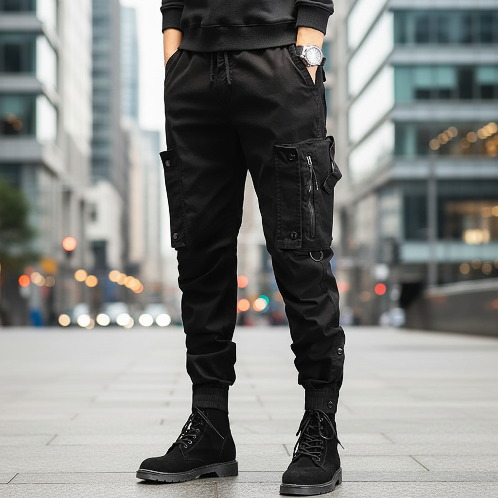 Men's Streetwear Outdoor Fitted Cargo Pants